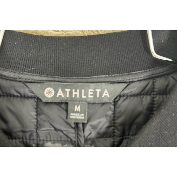 Athleta Women's Grandview Primaloft Shell Jacket Black Nylon Wind Resistant Sz M - Picture 6 of 13